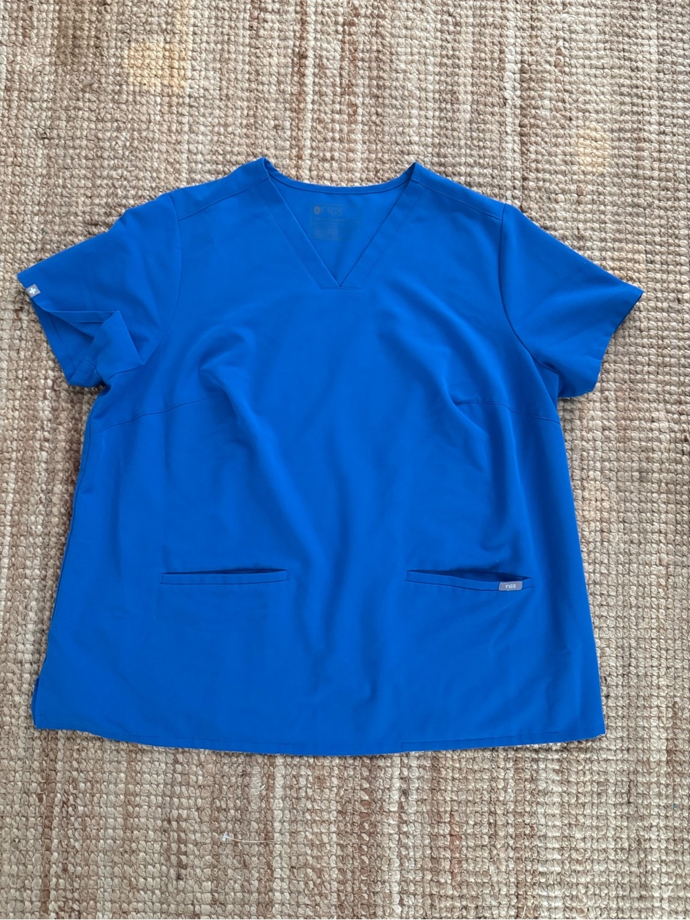 FIGS Technical Collection Royal Blue Scrub Top Women’s 3XL
